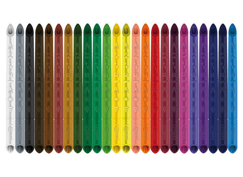 Potloden - kleurpotloden - Maped Color'Peps Infinity - driehoekig - set van 24 assorti