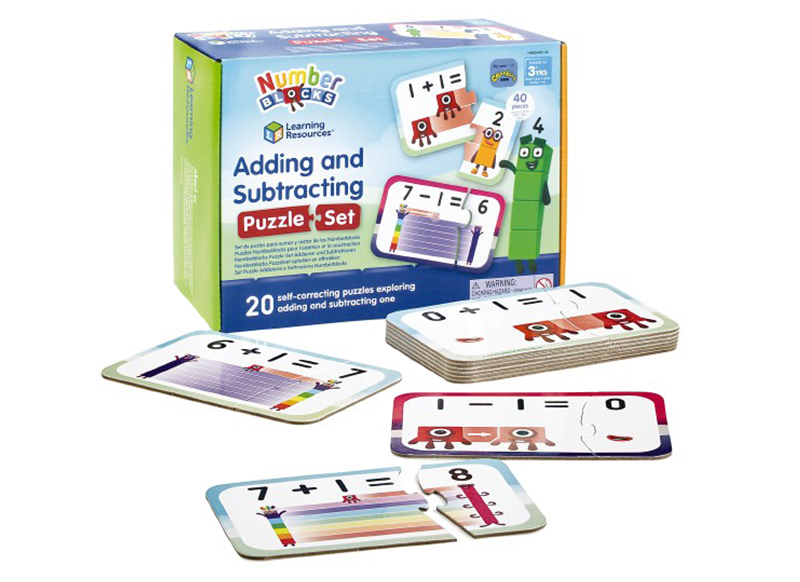 Spel - telspel - Learning Resources Numberblocks Adding and Subtracting Puzzle Set - optellen en aftrekken - per set