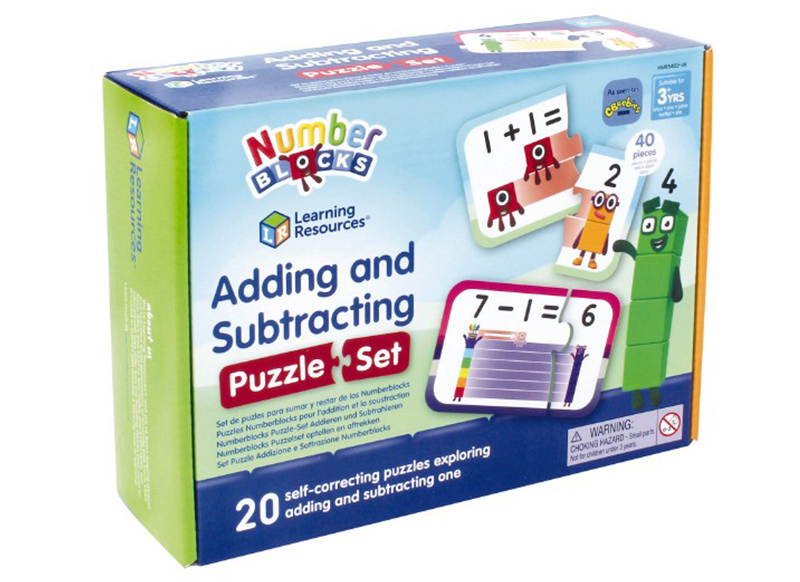 Spel - telspel - Learning Resources Numberblocks Adding and Subtracting Puzzle Set - optellen en aftrekken - per set