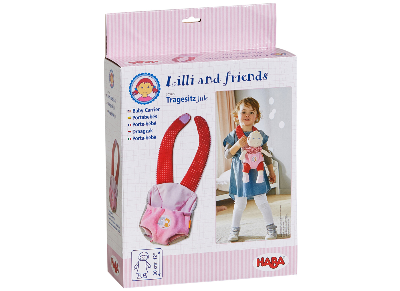 Poppen - accessoires - Haba - draagzak Jule - per stuk