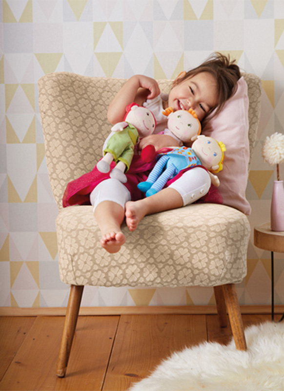 Poppen - pop - Haba - knuffelpop - Edda 25 cm - per stuk