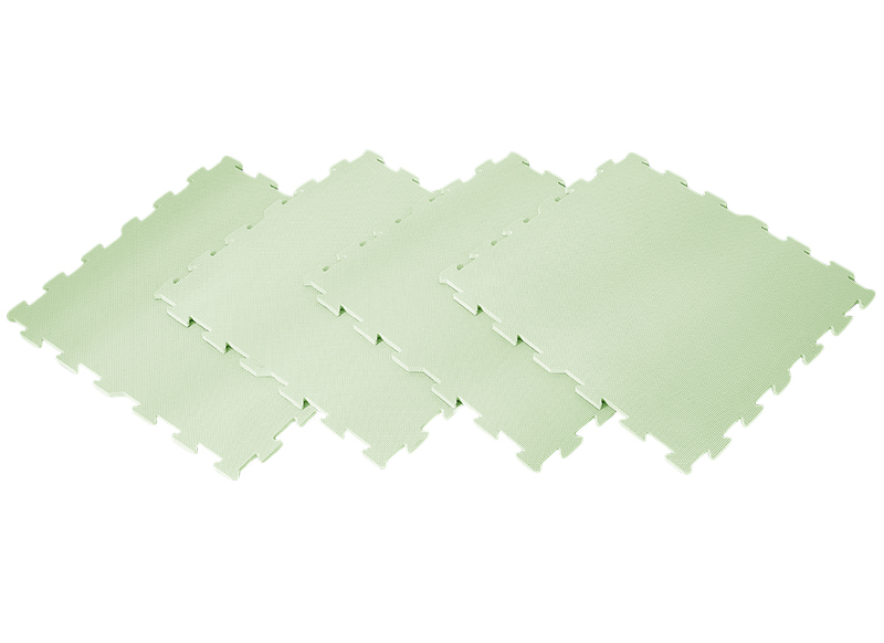 Matten - tegelmat - Scandic - leverbaar in 4 kleuren - sage green - set van 4