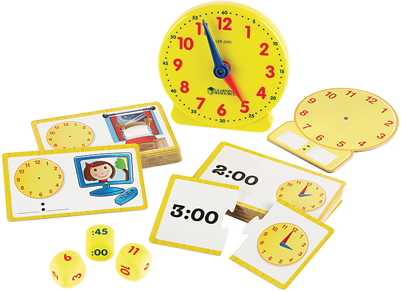 Klok lezen - Learning Resources - Time Activity Set - per spel