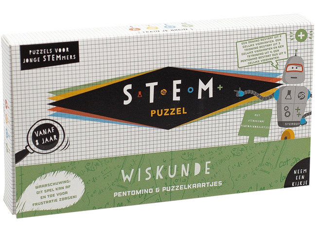 STEM-puzzel / STEAM-puzzel - Wiskunde - pentomino en puzzelkaartjes - per spel