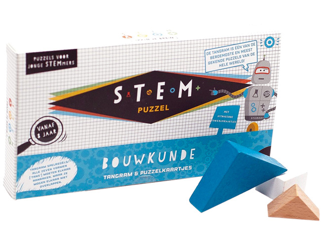 STEM-puzzel / STEAM-puzzel - Bouwkunde - tangram en puzzelkaartjes - per spel