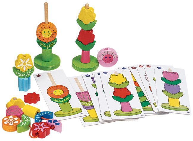 Spel - Gogo Toys - bloemen - bloementoren - vormen