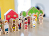 Speelgoed - figuren - kinderen van de wereld - hout - set van 18