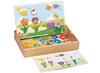 Kleur en vorm - nabouwen - Gogo Toys - kleur en vorm - bloemen - tuin - magnetisch - hout - per spel