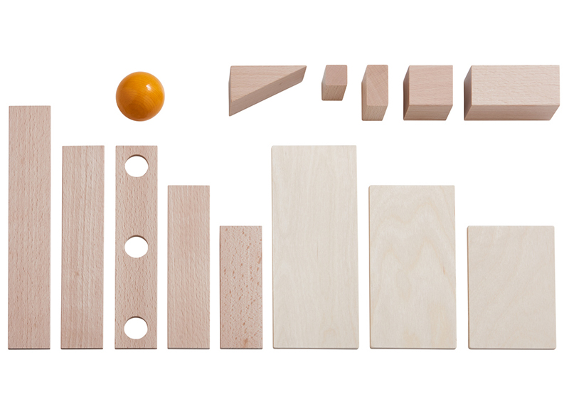 Houten blokken - clever up! bouwstenen - Haba - set van 160