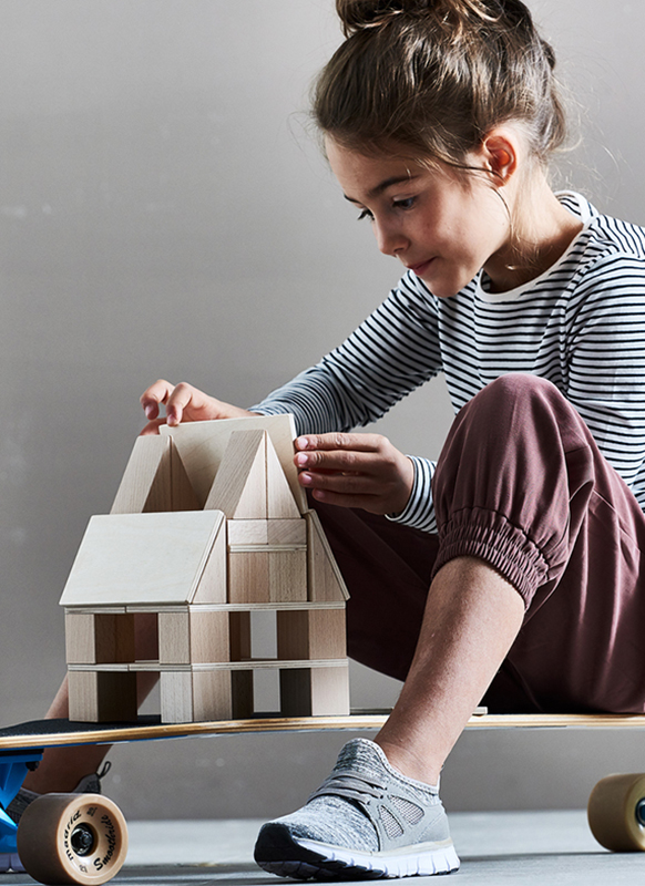 Houten blokken - clever up! bouwstenen - Haba - set van 160