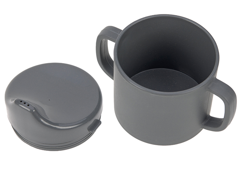 Eetgerei - beker - Lassig - drinkbeker met tuit antislip - Uni - per stuk - leverbaar in 4 kleuren