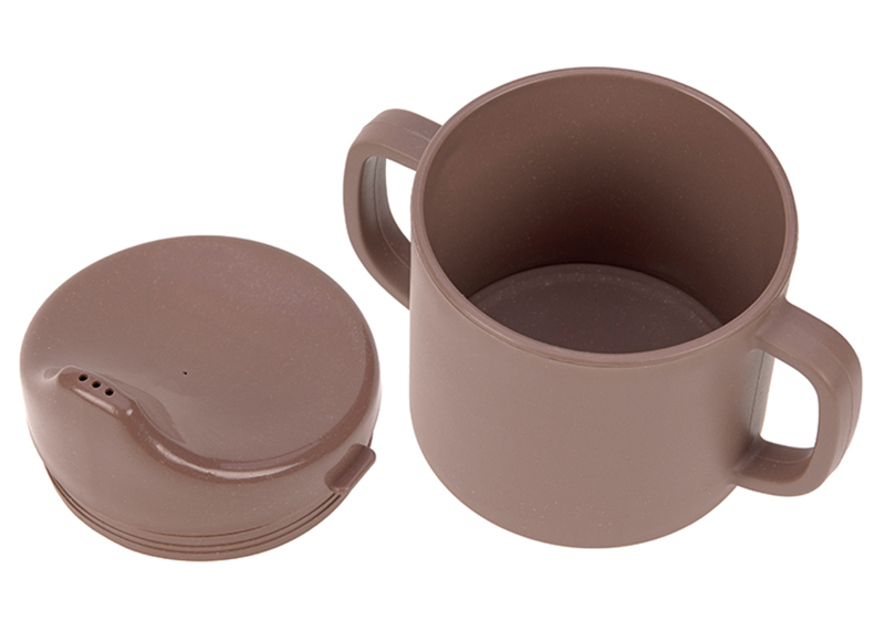 Eetgerei - beker - Lassig - drinkbeker met tuit antislip - Uni - per stuk - leverbaar in 4 kleuren