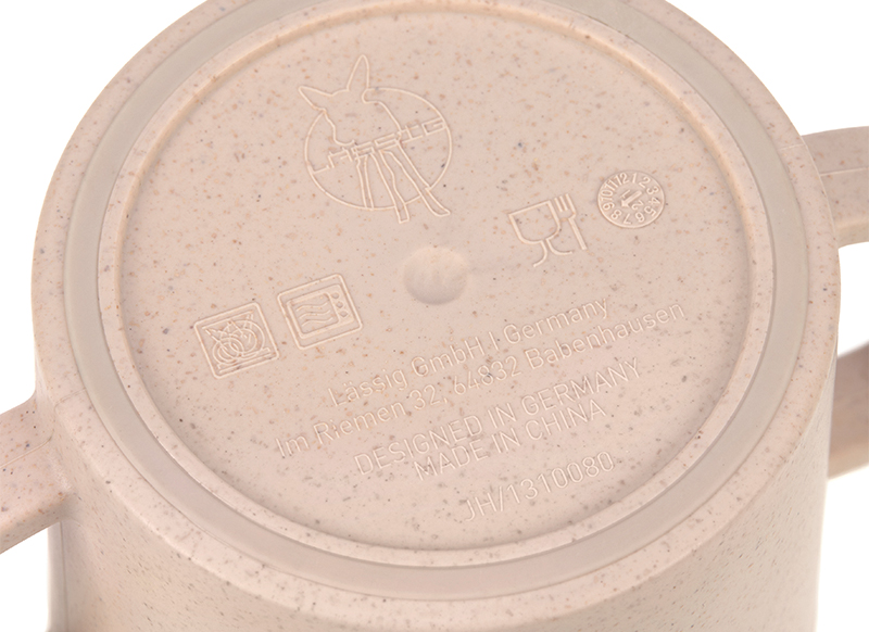 Eetgerei - beker - Lassig - drinkbeker met tuit antislip - Uni - per stuk - leverbaar in 4 kleuren