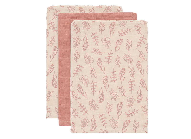 Washandje - Jollein - hydrofiel washandje - meadow rosewood - per stuk