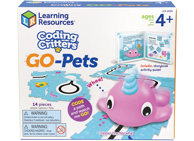 Robot - Learning Resources - Coding Critters Go-Pets - walvis - leren programmeren - per set