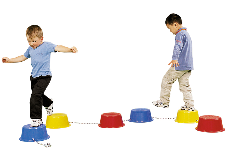 Evenwichtsparcours - reuzenstappen - bewegen - EDX Education - parcours - per set