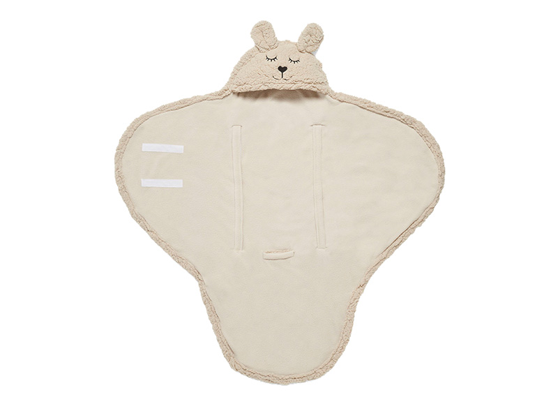 Wikkeldeken - Jollein - bunny - nougat - per stuk