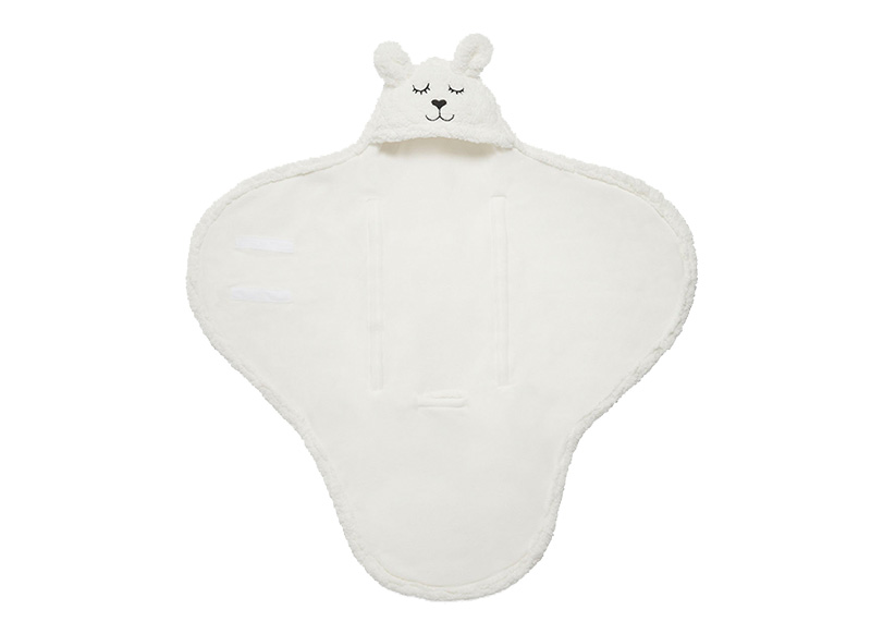Wikkeldeken - Jollein - bunny - off-white - per stuk