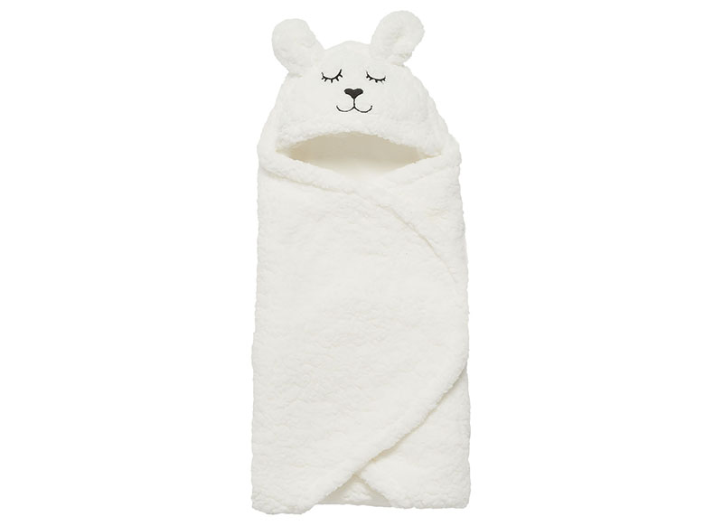 Wikkeldeken - Jollein - bunny - off-white - per stuk