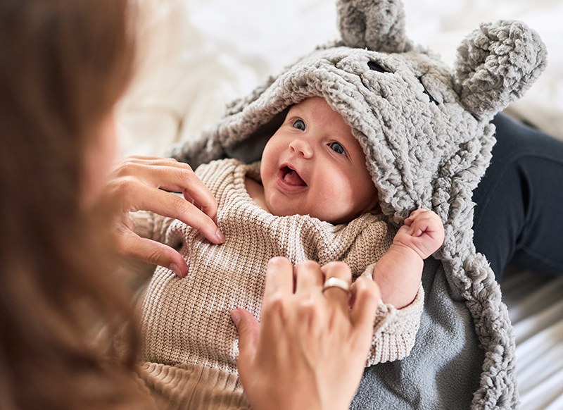 Wikkeldeken - Jollein - bunny - storm grey - per stuk