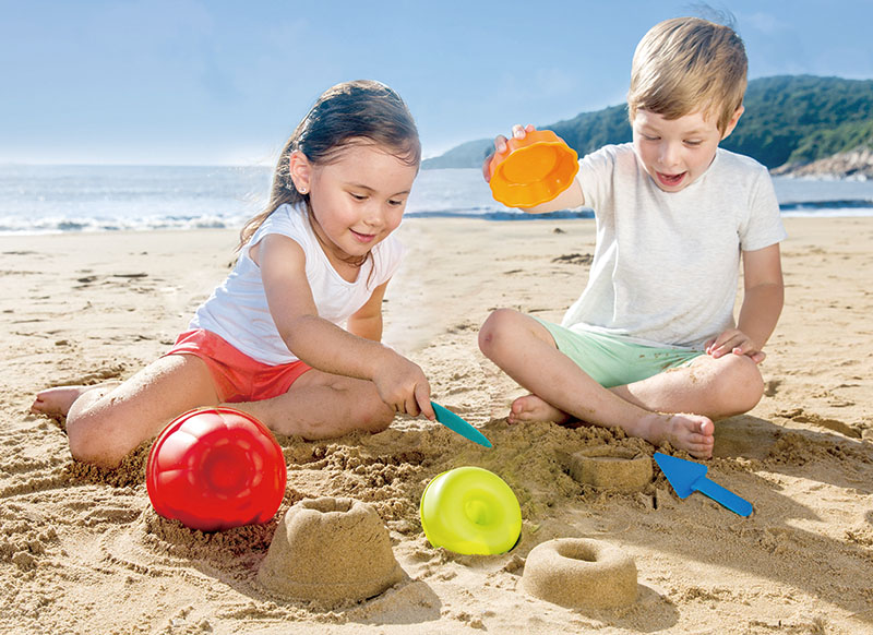 Zand en water - Hape - taartjes bakken - 5-delig