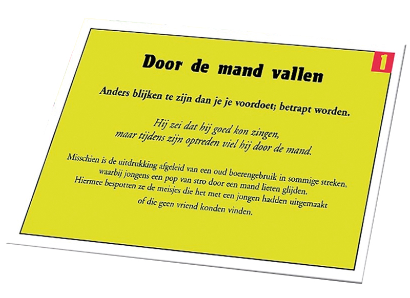 Taalspel - Het Spreekwoordenspel deel 1 - kaartspel - per spel
