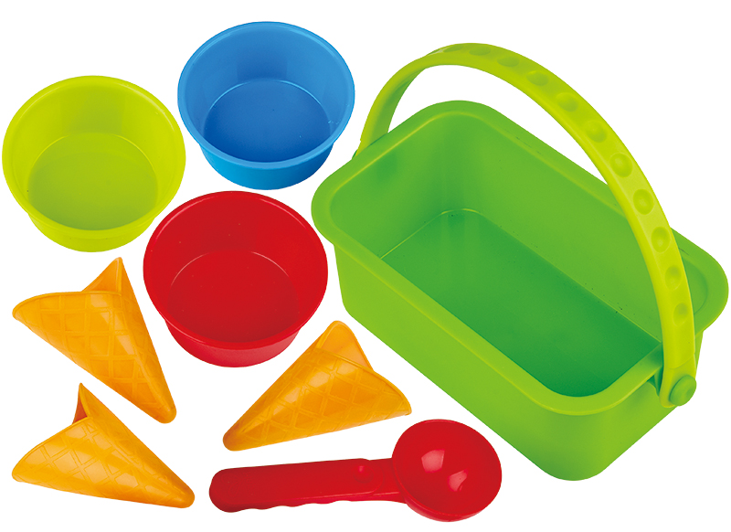 Zand en water - Hape - ijssalon - 8-delig