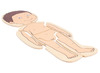 Lagenpuzzel - Beleduc - menselijk lichaam - anatomie - 5 lagen - hout - per stuk