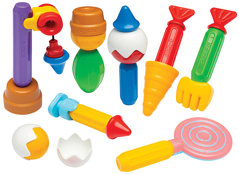 Eerste speelgoed - magnetisch - Clics - stick-o rollenspelset- 26-delig
