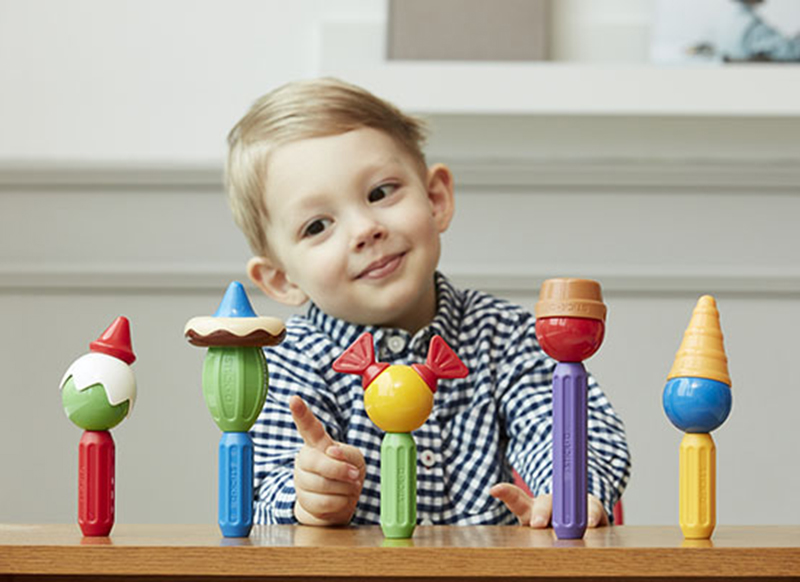 Eerste speelgoed - magnetisch - Clics - stick-o rollenspelset- 26-delig