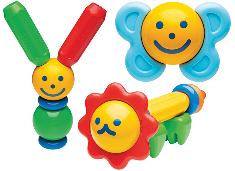 Eerste speelgoed - magnetisch - Clics - stick-o forest friends set- 16-delig