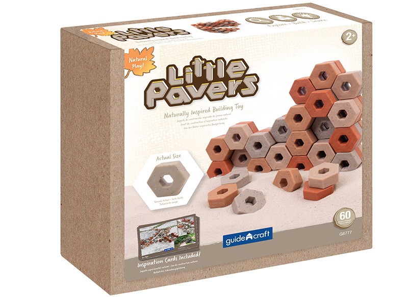 Bouwset - hexagon blokken - Guide Craft - Little Pavers - per set