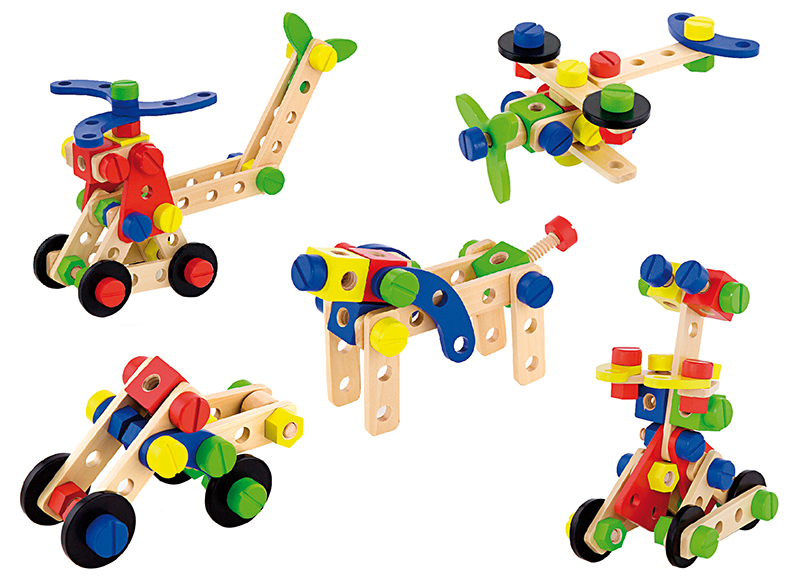 Bouwset - constructie - timmerset - hout - per set