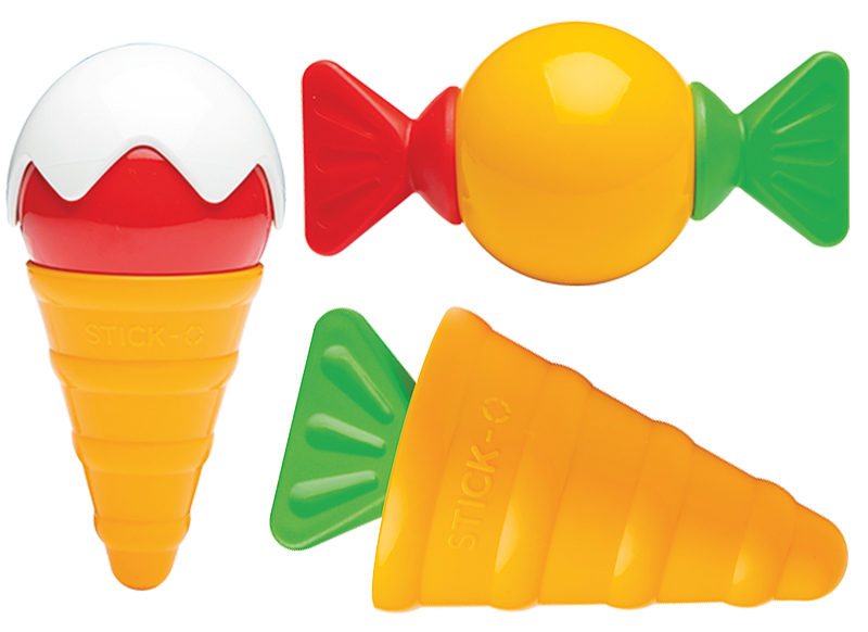 Eerste speelgoed - magnetisch - Clics - stick-o kookset - 16-delig
