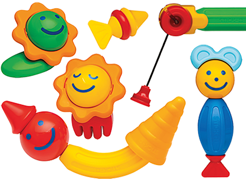 Eerste speelgoed - magnetisch - Clics  - stick-o visset- 26-delig