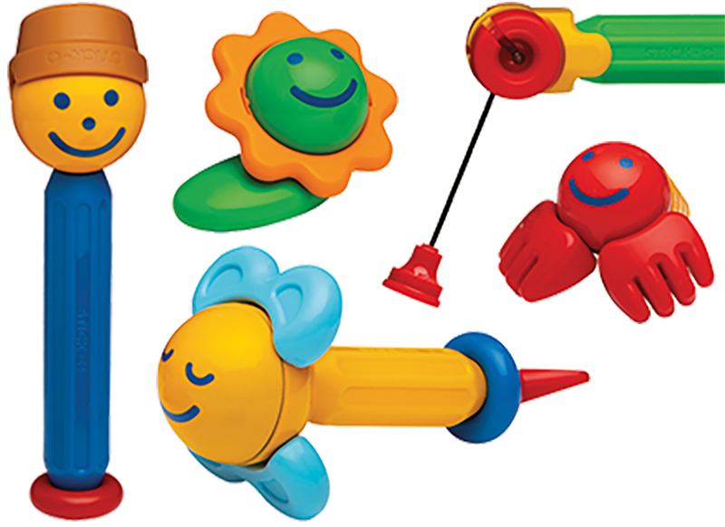 Eerste speelgoed - magnetisch - Clics  - stick-o visset- 26-delig