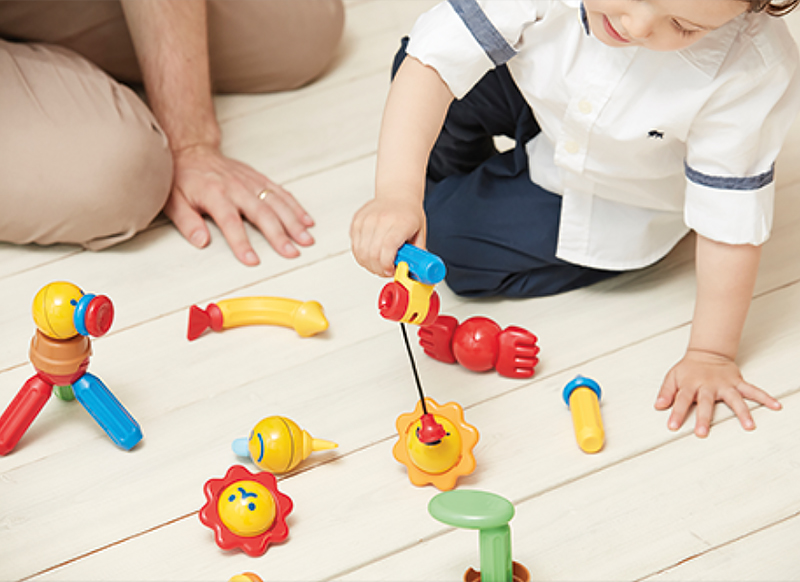 Eerste speelgoed - magnetisch - Clics  - stick-o visset- 26-delig