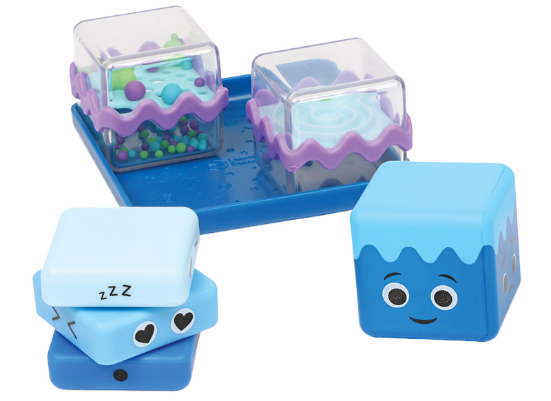 Snoezelhoek - Learning Resources Cool Down Sensory Cubes Sensory Fidget Set - set van 4