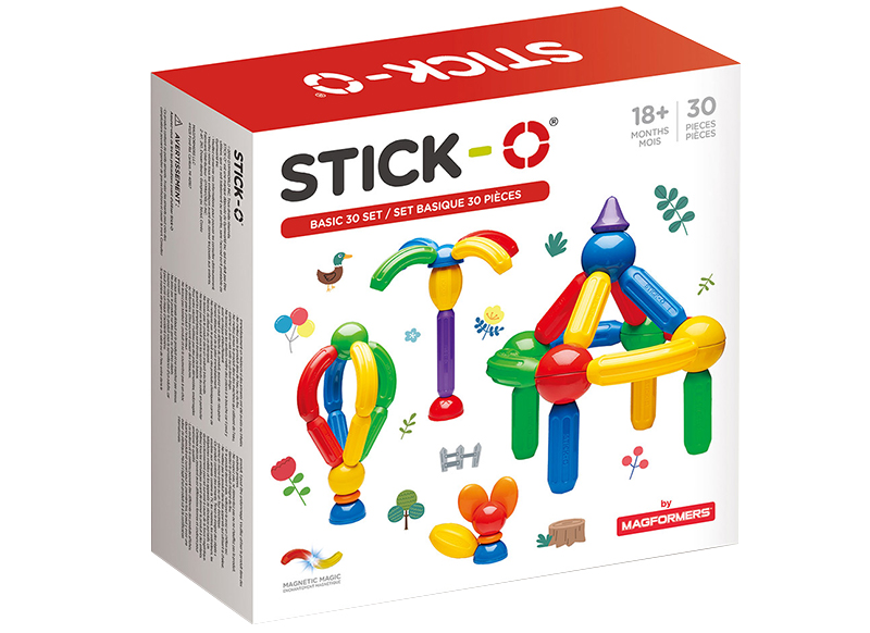 Eerste speelgoed - magnetisch - Clics - stick-o basicset -30-delig