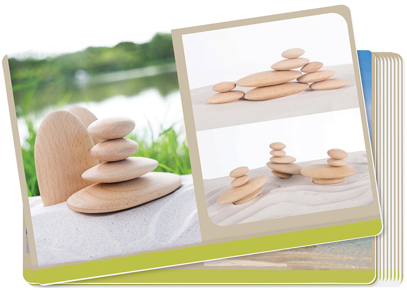 Bouwset - Guide Craft Wood Stackers River Stones - keien - hout - per set