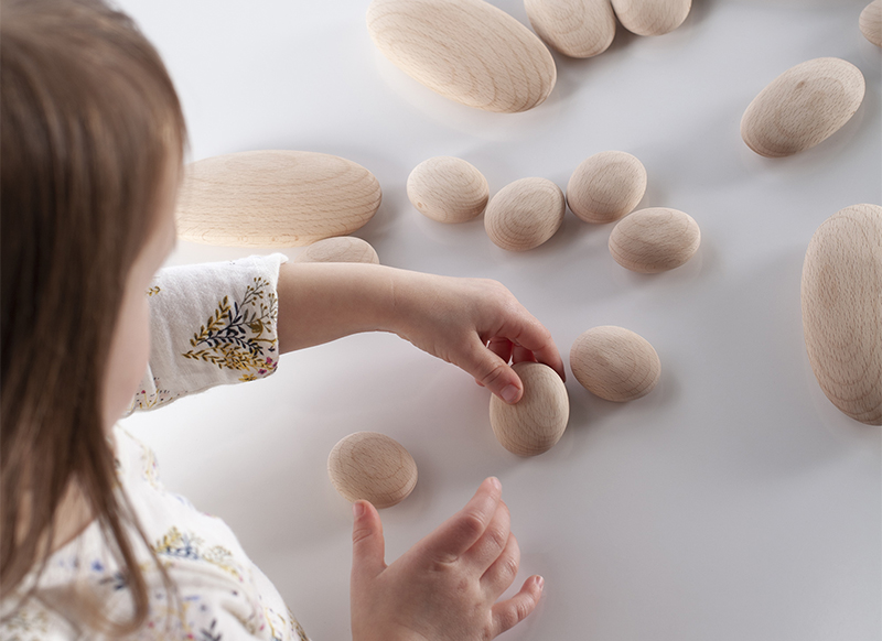 Bouwset - Guide Craft Wood Stackers River Stones - keien - hout - per set