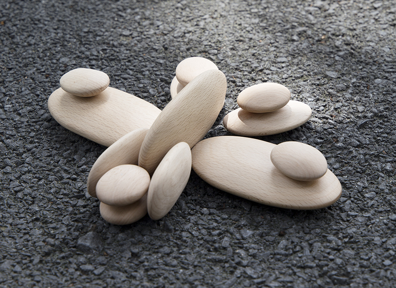 Bouwset - Guide Craft Wood Stackers River Stones - keien - hout - per set