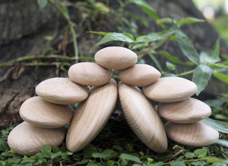 Bouwset - Guide Craft Wood Stackers River Stones - keien - hout - per set