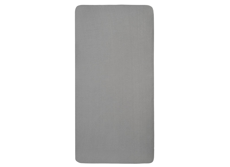 Hoeslakens - Jollein Jersey - 60 x 120 cm - effen - storm grey - per stuk