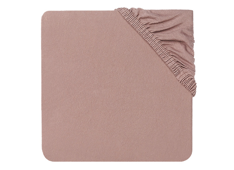 Hoeslakens - Jollein Jersey - 60 x 120 cm - effen - chestnut - per stuk