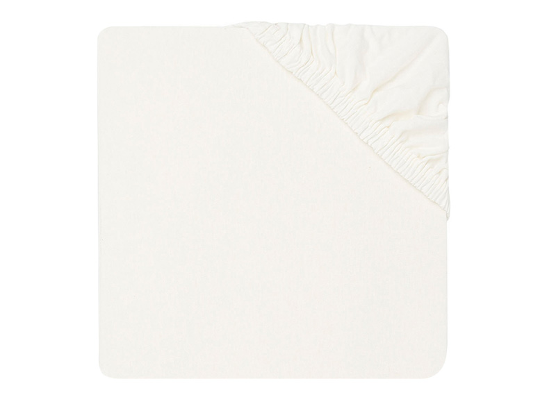 Hoeslakens - Jollein Jersey - 60 x 120 cm - effen - ivory - per stuk