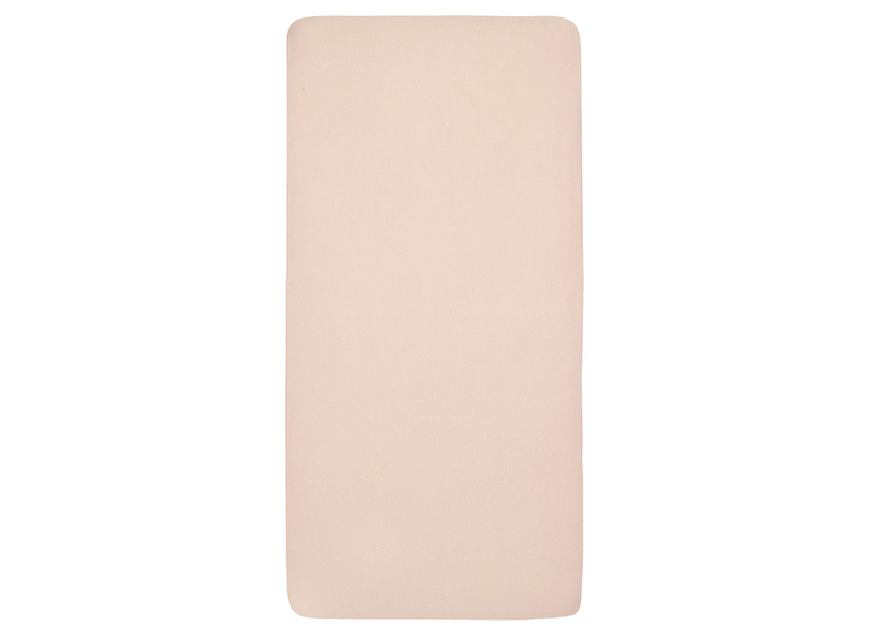 Hoeslakens - Jollein Jersey - 60 x 120 cm - effen - pale pink - per stuk