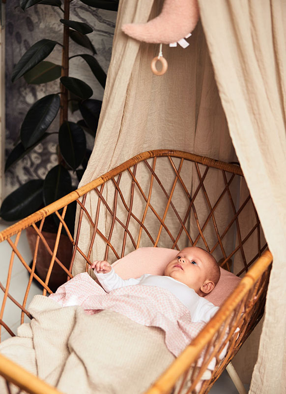 Hoeslakens - Jollein Jersey - 60 x 120 cm - effen - pale pink - per stuk