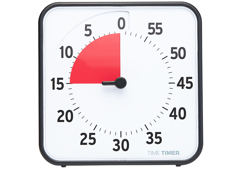 Timer - Time Timer - biepgeluid - medium - 19 x 19 cm - per stuk