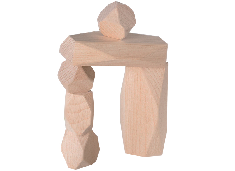 Bouwset - Guide Craft Wood Stackers Standing Stones - blokken - hout - per set